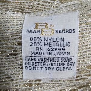 BAAR BEARDS Accessories - Baar Beards gold lace shawl BAAR BEARDS Accessories - Baar Beards gold lace shawl